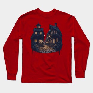 Houses in the style of a fairy tale Long Sleeve T-Shirt